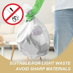 Magesh 8-10 Gallon Trash Bag Strong, Leakage-Free, Medium Garbage Bags Unscen…