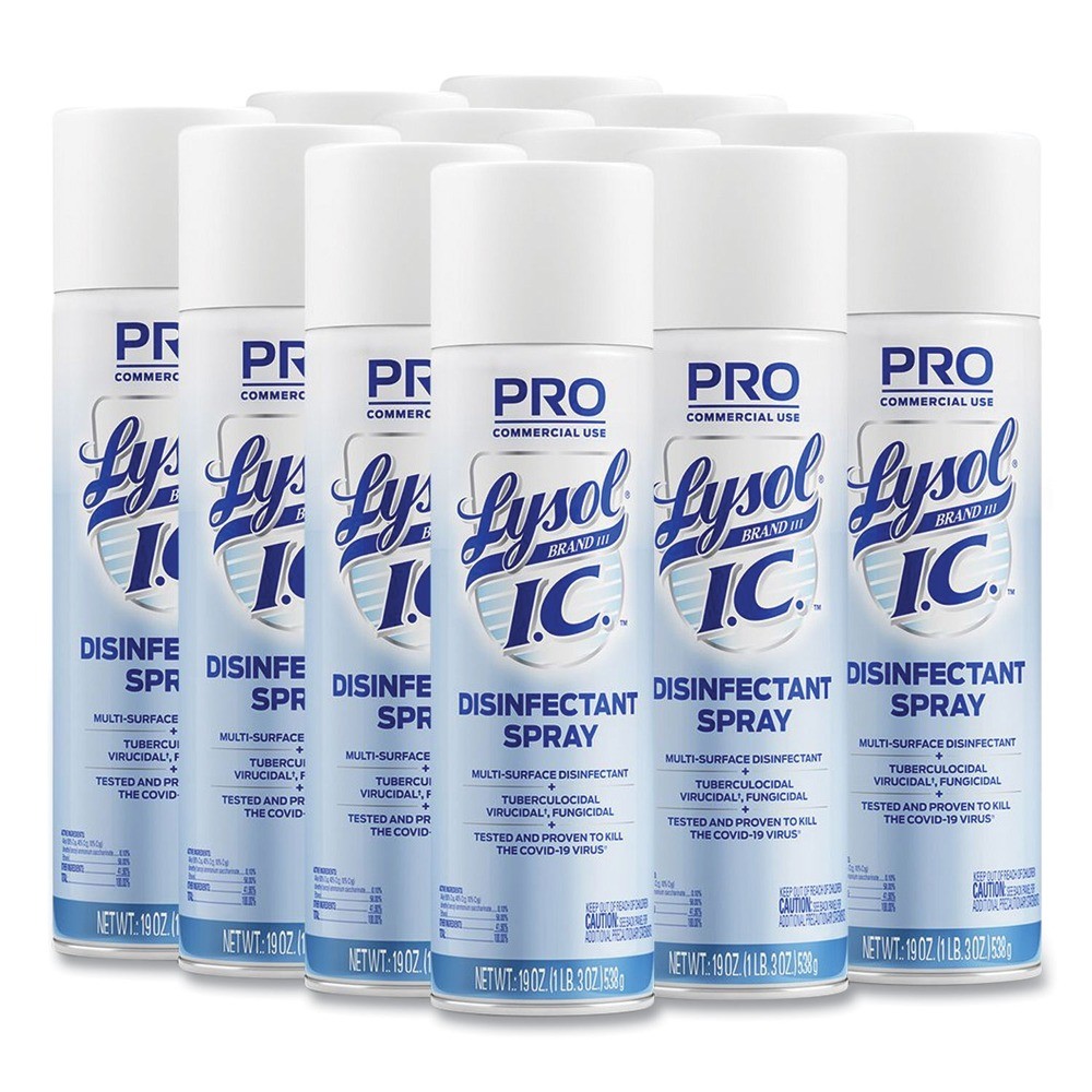 LYSOL Brand I.C. 95029CT 19 oz Aerosol Disinfectant Spray – Original (12/CT) New