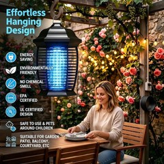 20W 4200V Electric Bug Zapper, IPX4 Waterproof Mosquito Zapper, Indoor Outdoor
