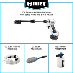 HART 20-Volt Cordless Pressurized Vehicle Cleaner Portable Cleaning