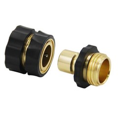 Twinkle Star 3/4 Inch Garden Hose Fitting Quick Connector 4 Sets, multi-color