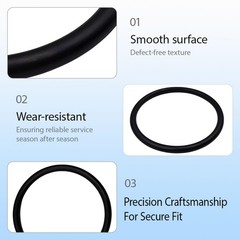 30563B Round Vacuum Belt for Eureka Sanitaire Commercial Upright 4 Pack