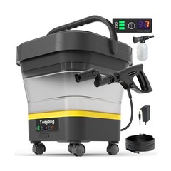 Portable Cordless Pressure Washer with Tank: 1200 PSI Foldable Power Washer R