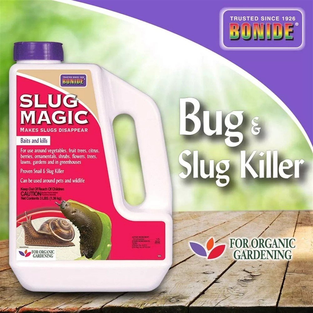 Bonide 905 Slug Magic Snail & Slug Killer, 3 LBS