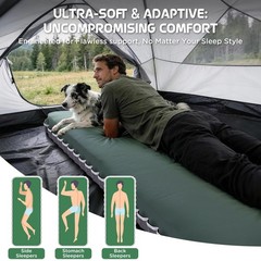 Elegear Air & Foam Camping Mattress, CumbreX™ 4″ Ultra-Thick Memory Foam S