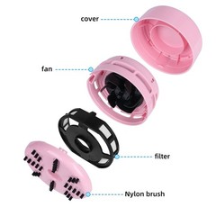 tenwin Mini Vacuum Cleaner, Portable Desktop Cordless, Handheld Pink