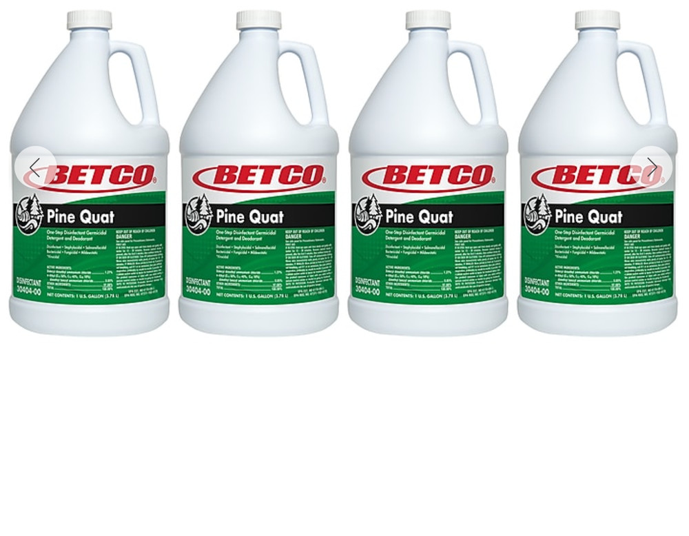 Betco Pine Quat Disinfectant 1 Gal 4/Case Neutral pH Cleaner 3040400