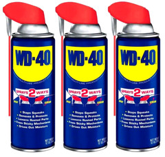 WD-40 Multi-Purpose Lubricant Spray with Smart Straw – 12 oz. 3 pack