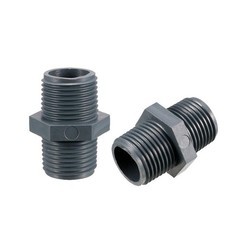 uxcell Pipe Fittings Connector G1/2 X Male Thread 0.45 inch, Gray