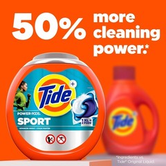 Tide Power PODS Laundry Detergent Soap Pacs with Febreze 63 Count (Pack of 1)