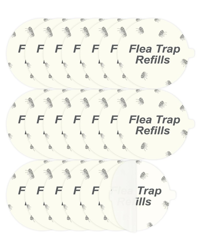 20 Pack Flea Trap Refill Glue Boards 7.1″ Sticky Pads for Flea Bed Bug Traps