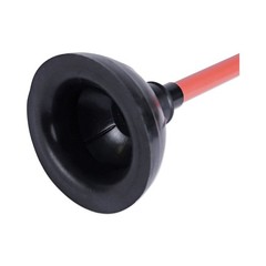 Boardwalk 09201 18 in. Plastic Handle Toilet Plunger – Red/Black (6/Carton) New