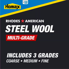 Assorted 12 Pad Steel Wool Coarse Medium Fine