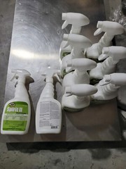 Lot Of 9, ZEP Spirit II Detergent Disinfectant Citrus Scent 32 oz Spray Bottle