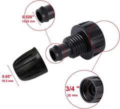 1/2 Inch Drip Y Hose Splitter, inch irrigation tubing connectors
