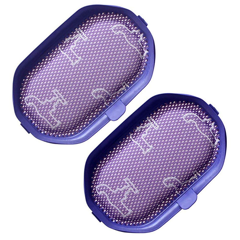 2 Pack Pre-Filter Digital Slim Vacuum Cleaner Dust HEPA Filters Purple