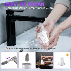 KedeeSparkle Handheld Car Vacuum Cordless, 22000PA Strong Silver Purple