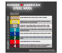 Fine Grade #00 Steel Wool (12-Pad)