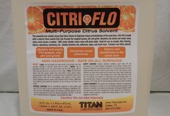 Citri-Flo Multi-Purpose Citrus Solvent ; Great Stuff!!! CASE OF 4 ONE GALLONS