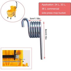 NentMent 2 Pack Water Press Spring Replacement for Commercial Mop Silver
