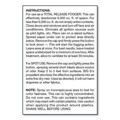 Big D Industries Odor Control Fogger, 5oz Aerosol, 12/carton 341 NEW