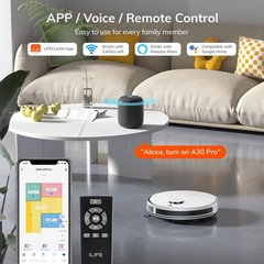 Ilife A30 Pro Robot Vacuum And Mop Self Emptying Station For 60 Days 5000Pa