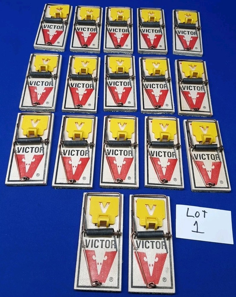 Lot Of 17 New Victor Mouse Snap Traps M325 Pro Rodent Control Mouse Traps