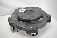 Lavex Janitorial Trash Can Dolly 274TCDOLLY Black Heavy Duty Rolling USA Made