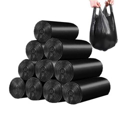 Small Black Trash Bags,Thicken Value 4 Gallon Trash Bag with Handle,200 Count…