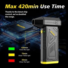 Compressed Air Duster, 150000RPM Electric Replace Yellow