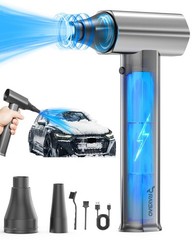 Compressed Air Duster 130000RPM High-Speed Electric Air Duster, 4-Gear Jet Dr…