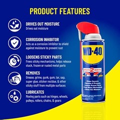 WD-40 Smart Straw Lubricant – 8 oz. Spray Can Multi-Use Product Sprays 2 Ways