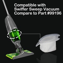 YUEFENG Vacuum Replacement Filters Compatible with Swiffer Sweep and 6PCS