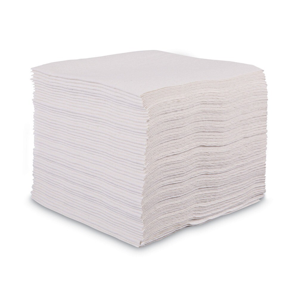 Boardwalk V040QPW 12 in. x 13 in. DRC Wipers – White (1008/Carton) New