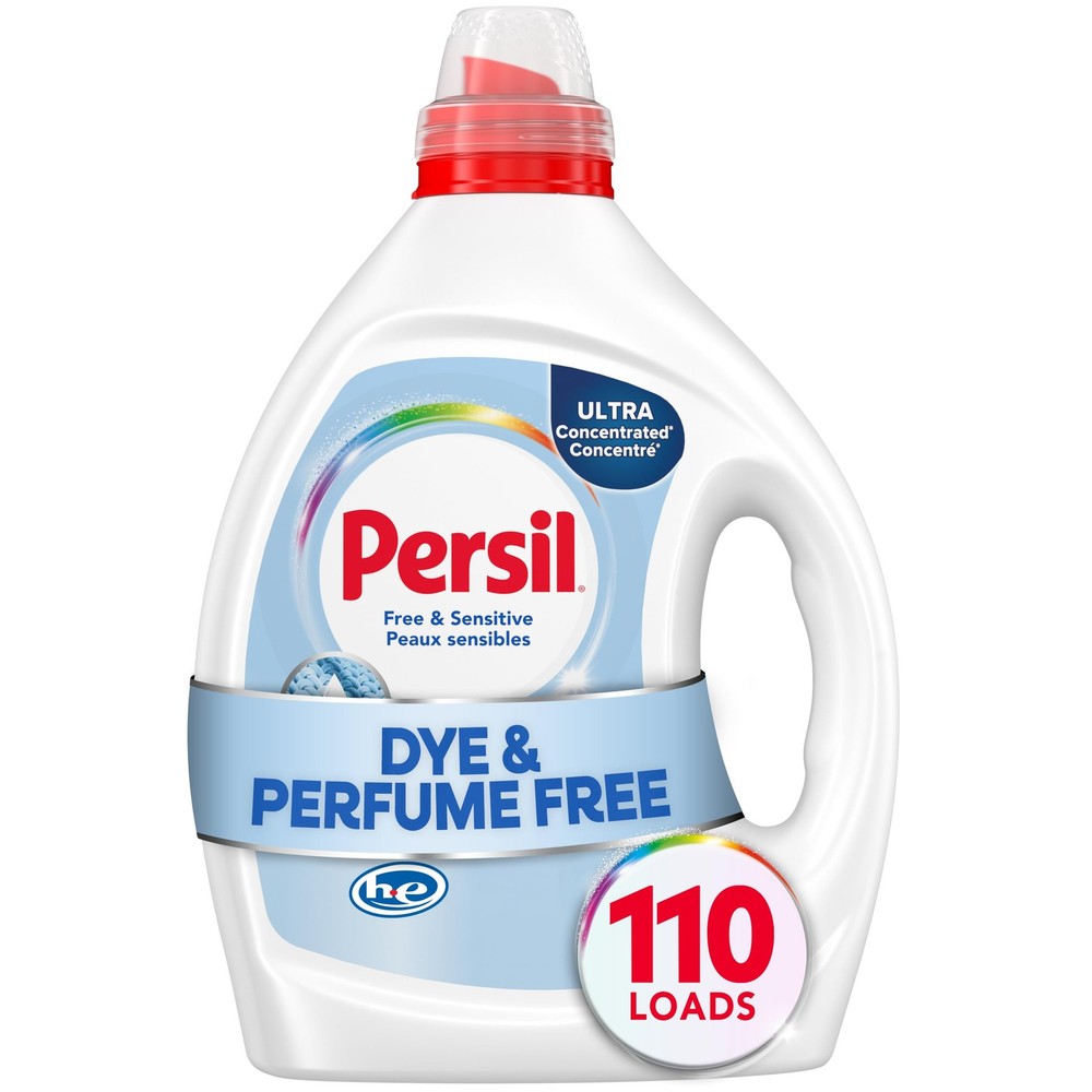 Persil Free & Sensitive Laundry Detergent Liquid, 82.5 Fl Oz, 110 Loads,…