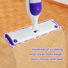 ZHAYAO 10 Pack Disposable Power Mop Pads for Swiffer White Violet 10