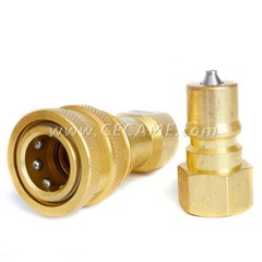 DT 1/4″ Quick Disconnect Coupler Valve for Carpet Cleaning 0.25 inches, Brass
