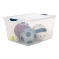 Rubbermaid RMCC710000 71 qt Clever Store Basic Latch-Lid Container – Clear New
