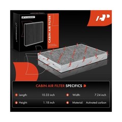 A-Premium 2-PC Cabin Air Filter with Activated Carbon Compatible wi… Fast Ship