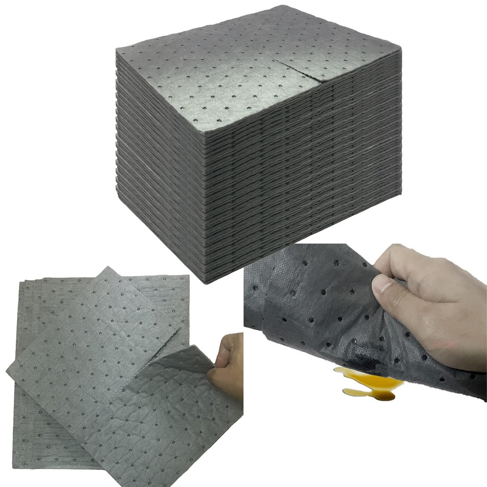 100PCS Universal Light Duty Absorbent Pads, 13″x9.8″