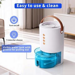 Dehumidifiers for Home, 60 Oz Small Dehumidifier for Basement. Portable Dehum…