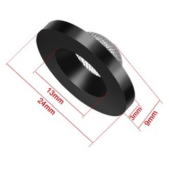 20 Pcs Hose Washer with Screen Filter Washers Stainless Steel & 1 inch, black