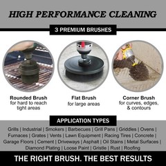 Cleaning Accessories 2in, 4in, 3.5in corner brush, Ultra Stiff Black