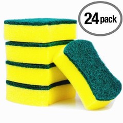 Kitchen Cleaning Sponge,Eco Non-scratch for 24 Count (Pack of 1), 24pcs