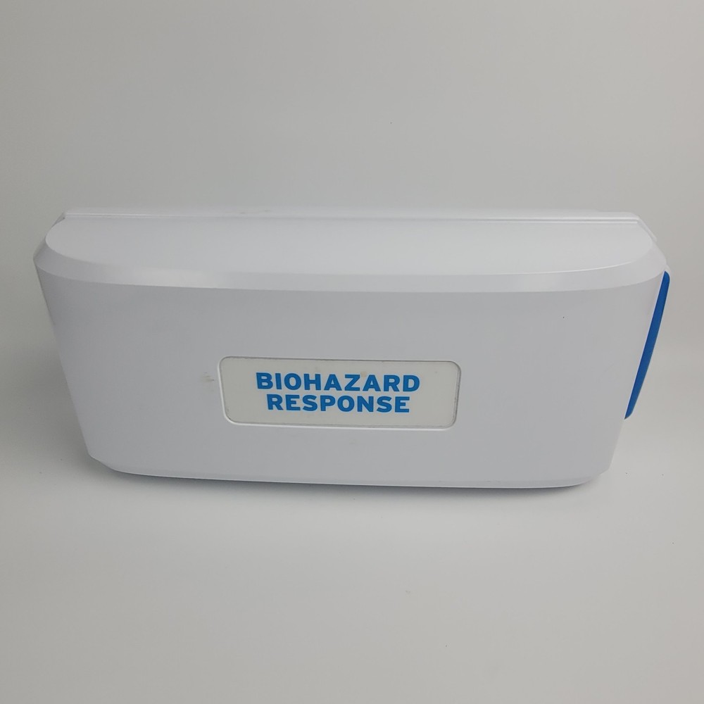 Ecolab Biohazard Response Spill Clean Up Kit & Wall Mount Cabinet Restaurant NOS