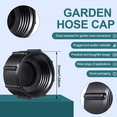 Mudder 16 Pcs Garden Hose Caps Sprinkler Cap Plastic 3/4 Inch, grey-purple
