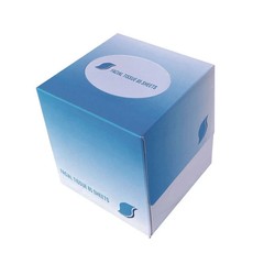 GEN 852E Facial Tissue Cube Box, 2-Ply, White, 85-Sheets/Box, 36 Boxes/Carton