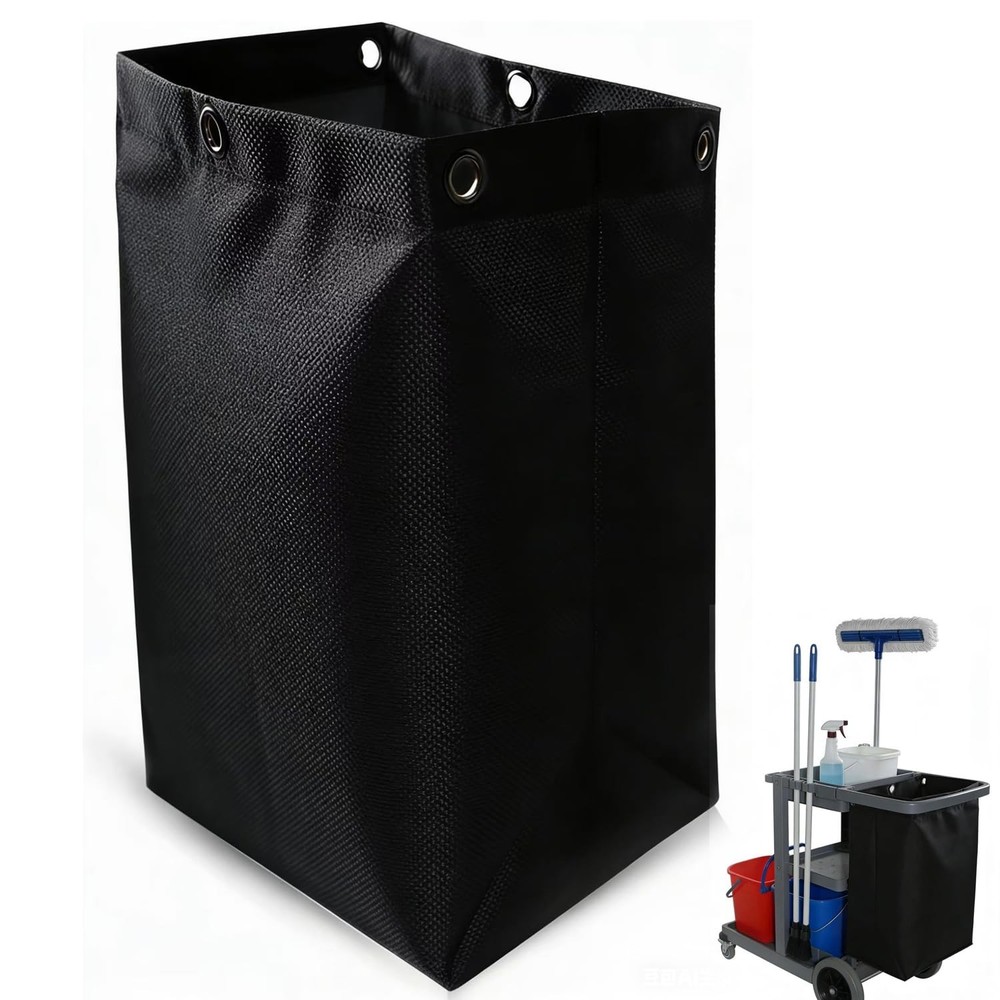 High Capacity Replacement Janitorial Cart Bag, Waterproof, Thickened Housekee…