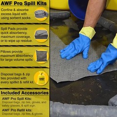 30 Gallon Universal Spill Kit, Pro Grade, 81 Pieces: Pads, Pillows, & Socks