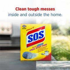 S.O.S Steel Wool Soap Pads, 18 Count 18 Count, Yellow